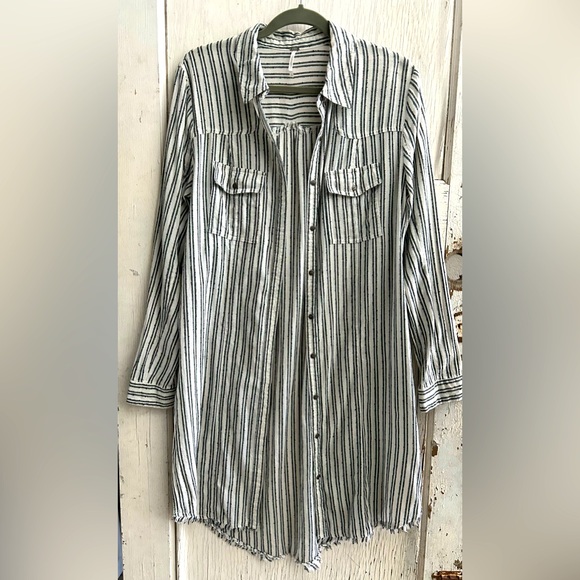 🖤🖤🖤FREE PEOPLE DEAD STOCK Long Sleeve Shacket🖤🖤🖤 - Picture 5 of 10